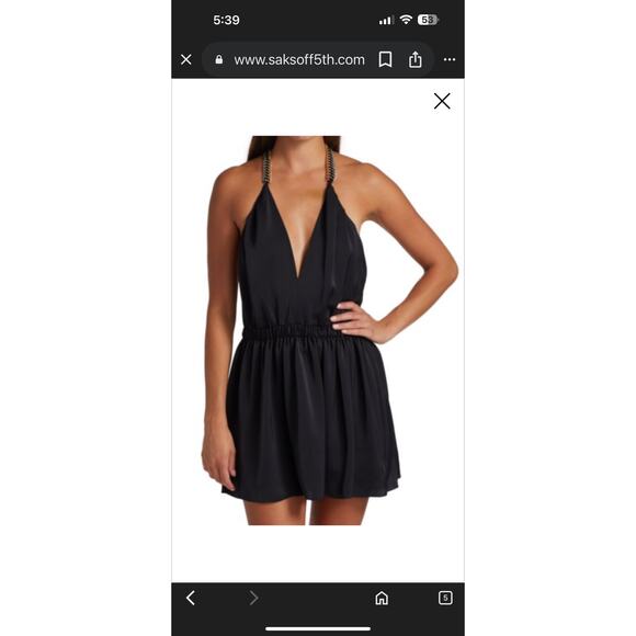 Ramy Brooks Karina Chain Satin Mini Dress - Picture 3 of 6